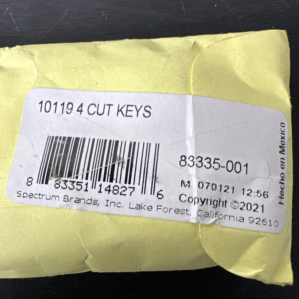 Kwikset Factory 10119 Cut Keys A Set of 4 Alike & Smart Keying Tool 20622 ,Inst.
